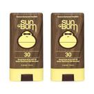 Protetor solar Sun Bum Original SPF 30 Face Stick, pacote com 2