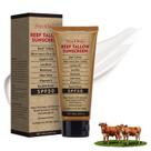 Protetor solar Yunmeng Beef Tallow com óxido de zinco SPF 50 100mL
