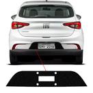 Protetor Traseiro Fundo De Placa Fiat Argo 18 Adesivo Black