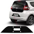 Protetor Traseiro Fundo De Placa Fiat Mobi 2018 Adesivo Black