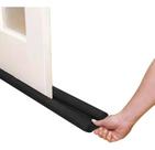 Protetor Veda Porta 80 Cm Rolinho Duplo - Poteção De Insetos Cor Preto