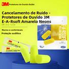 Protetores Auriculares 3M Com Redução De Ruído, 50 Pares, 312-1250, Isolamento Acústico Para Dormir,