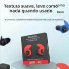 Protetores Auriculares De Silicone Impermeáveis Com Cancelamento De Ruído, Isolamento Acústico Para