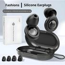 Protetores Auriculares De Silicone Reutilizáveis Com Cancelamento De Ruído Para Proteção Auditiva Em