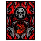 Protetores de Cartas Realm Guard 105 un. Preto Fosco Texturizado com Vermelho
