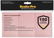 Protetores de cartas RyshePro 150 rosa 66x91 mm tamanho padrão