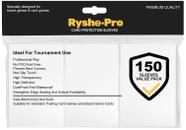 Protetores de cartas RyshePro 150 unidades foscos 66x91 mm tamanho padrão
