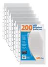 Protetores de folha Better Office Products, pacote com 200, 5,5 x 8,5 cm