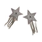 Protetores De Mamilo De Silicone Reutilizáveis Com Strass E Franjas Em Formato De Estrela Para
