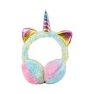 Protetores De Orelha De Pelúcia Tie Dye Unicórnio Para Mulheres, Aquecedores De Inverno Para
