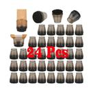 Protetores De Pés De Cadeira De Silicone Transparente, 24 Peças, Botas Redondas Antiderrapantes Para