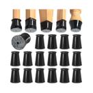 Protetores De Pés De Cadeira Em Silicone Preto, Pacote Com 28 Unidades Para Pisos De Madeira,