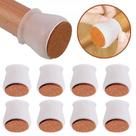 Protetores de piso de móveis 16pcs tampas de pés de mesa antiderrapante perna de cadeira de proteção de piso de madeira decoração de tapete de silicone