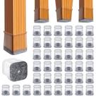 Protetores de piso para móveis BUMACO Silicone 40 unidades Clear L