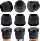 Protetores de piso para móveis Ezprotekt Large Black Chair Leg Sliders