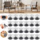 Protetores de piso para móveis Violibar 24PCS, almofadas de feltro de silicone