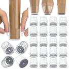 Protetores de piso para móveis Violibar 24PCS de silicone antiderrapantes