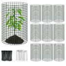 Protetores de plantas UJG 30 peças 61 x 30 cm em tela de arame