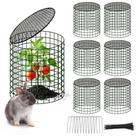 Protetores de plantas warmfarm Gaiola de tela metálica 30 x 33 cm