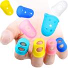 Protetores de ponta de dedo, silicone antiderrapante sem marca, 40 unidades