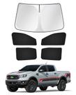 Protetores de Sol Canvcle para Ford Ranger 2019-2026 5 Peças Preto