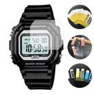 Protetores De Tela Para Relógio Casio A158W F-91W DW5600 5610 AE1200WH MQ-24, Transparentes, Macios,