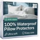 Protetores de travesseiro Niagara Waterproof Queen 20x30, conjunto de 8