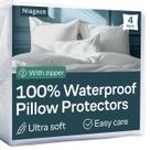 Protetores de travesseiro Niagara Waterproof Standard 20x26, pacote com 4