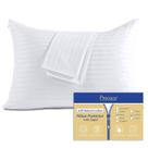 Protetores de travesseiro Precoco 100% algodão king size, conjunto de 2