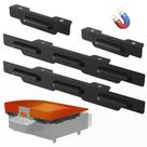 Protetores de vento para chapa Blackstone de 43 cm MeweBlue 5019 em aço inoxidável