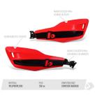 Protetores Mão Kratos Biker Vermelho Moto Mxf 270 Fi 2026 Esquerdo/direito