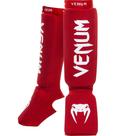 Protetores para canelas e peito do pé Venum Kontact Red