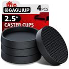Protetores para pés de móveis GAGUIUP 6,4 cm antiderrapantes 4 peças pretos Protetores para pés de móveis GAGUIUP 6,4 cm antiderrapantes 4 peças pretos