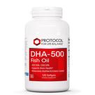Protocolo de suplemento DHA-500 Óleo de peixe 500 mg de DHA e 250 mg de EPA
