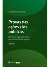 Provas nas ações públicas - 2025 Provas nas ações públicas - 2025