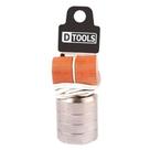 Prumo de Aço 300g com Corda de Nylon 2m e Calço em Madeira - DTOOLS Prumo de Aço 300g com Corda de Nylon 2m e Calço em Madeira - DTOOLS