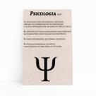 Psicologia Dicionário Minimalista Quadro Canvas 60x40cm Psicologia Dicionário Minimalista Quadro Canvas 60x40cm