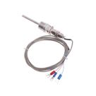 Pt100 Rtd Haste 50Mm Rosca 1/2" Npt Cabo 3 Metros Engate Rápido -50 A 450 C