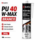 PU 40 Cola Selante para Vedação 400g Branco, Cinza, Preto Wurth PU 40 Cola Selante para Vedação 400g Branco, Cinza, Preto Wurth