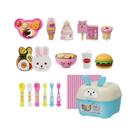 Pudim brinquedo de alimentação geléia morango pudim caixa de armazenamento conjunto brinquedo