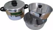 Pudinheira Kit 3 em 1 - Forma para pudim e cozimento à vapor Pudinheira Kit 3 em 1 - Forma para pudim e cozimento à vapor