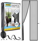 Puerta mosquitera magnética resistente AUGO 97x97 cm amigable para mascotas