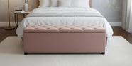 Puf Baú Estofado Capitonê Queen 160x40x45cm Cor Rosa - Durabilidade e Elegância Para o Seu Lar