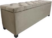 Puf Baú Estofado Modelo Capitonê Tamanho de Casal 140x40x45cm Cor Marrom Claro - Alta Qualidade Puf Baú Estofado Modelo Capitonê Tamanho de Casal 140x40x45cm Cor Marrom Claro - Alta Qualidade