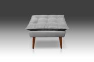 Puf Opala Suede Cinza Claro -Modena Decor