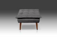Puf Opala Suede Cinza Escuro-Modena Decor