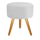 Puf, Puff Para Sala Redondo Pé Palito Suede Cores