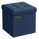 Pufe de armazenamento SONGMICS dobrável 30x30x30 cm 1,6 kg Pufe de armazenamento SONGMICS dobrável 30x30x30 cm 1,6 kg