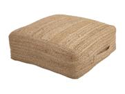 Pufe Decorativo Em Fibra Natural De Juta Estilo Boho Chic Grande