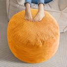 Pufe Otoman HIGOGOGO de veludo cotelê com enchimento de espuma 50x38cm laranja Pufe Otoman HIGOGOGO de veludo cotelê com enchimento de espuma 50x38cm laranja